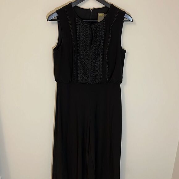 Taylor petite jumpsuit. Size 4P. Black‎ - Picture 1 of 13